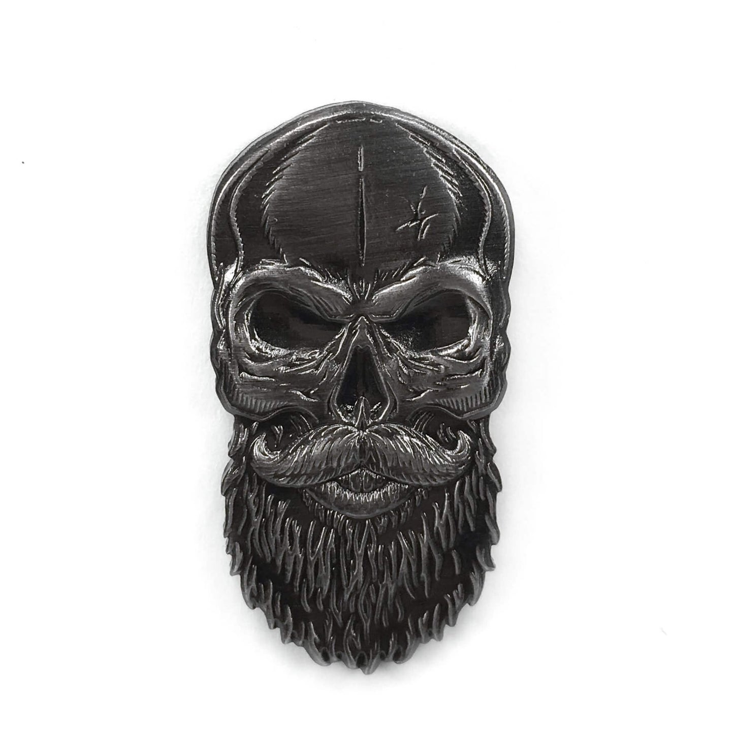 3D Beard Skull Pin