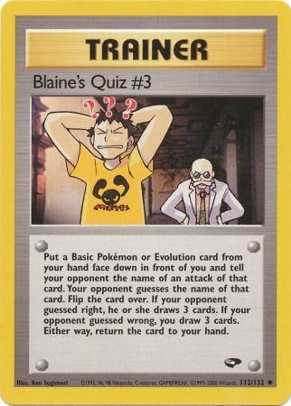 PCG: 112/132 Gym Challenge, Blaine's Quiz #3