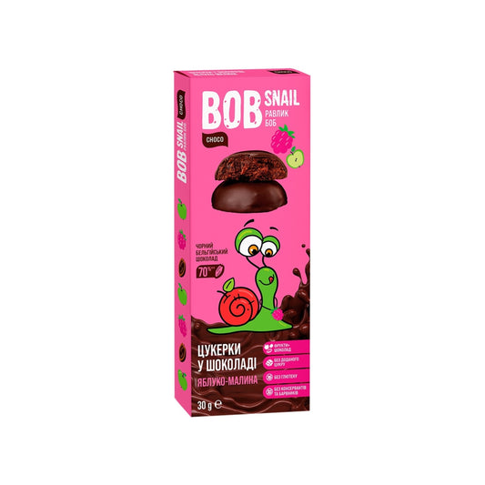 Bob Snail Apple Rasp in Dark Choc 30g (Ukraine)