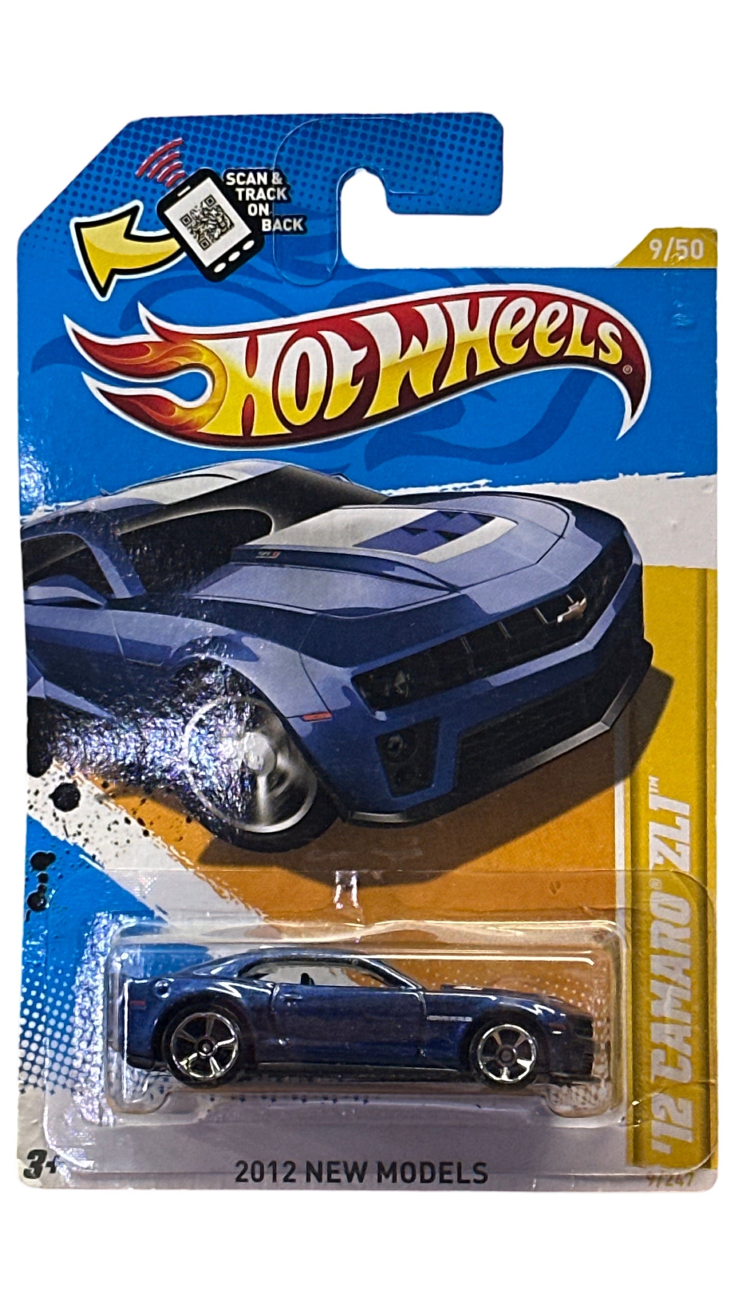 Hot Wheels 2012 New Models Chevrolet Chevy Camaro ZL1 Blue 9/247