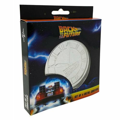 Back to the Future Set of 4 Metal Coasters
