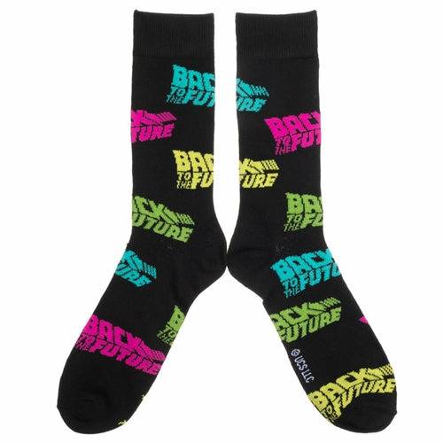 Back to the Future Herren Crew Straight Down Socken (Größe 10-13)