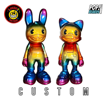 SuperPlastic: Lil' Helpers (Krackerman), Rainbow (1/1 PCS) (Custom)