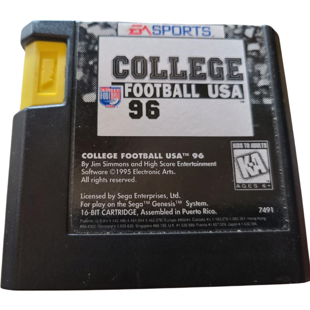 College Football USA 96 - Sega Genesis