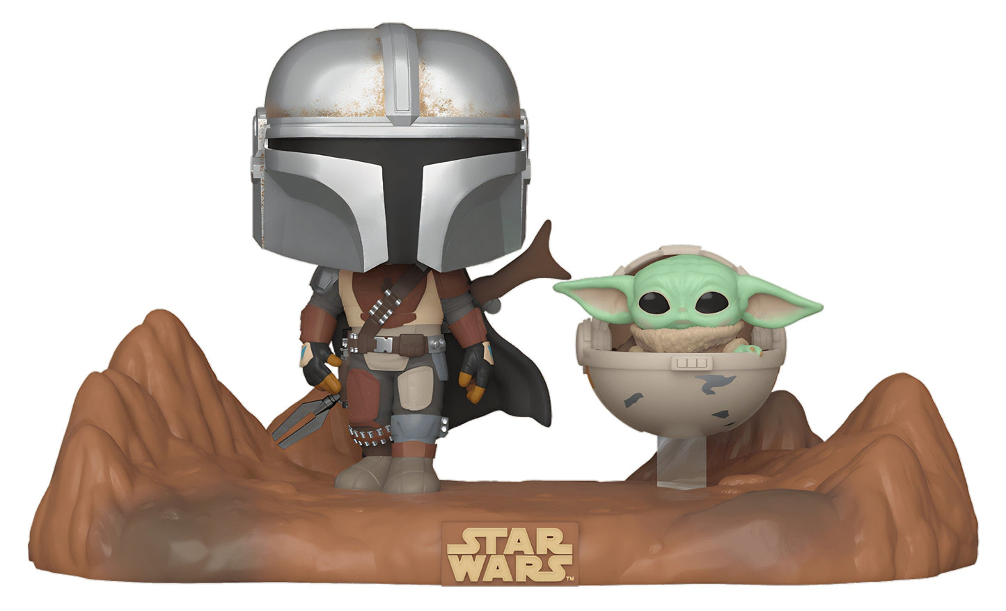 POP! Star Wars (Television Moments): 390 The Mandalorian, Mando with the Child