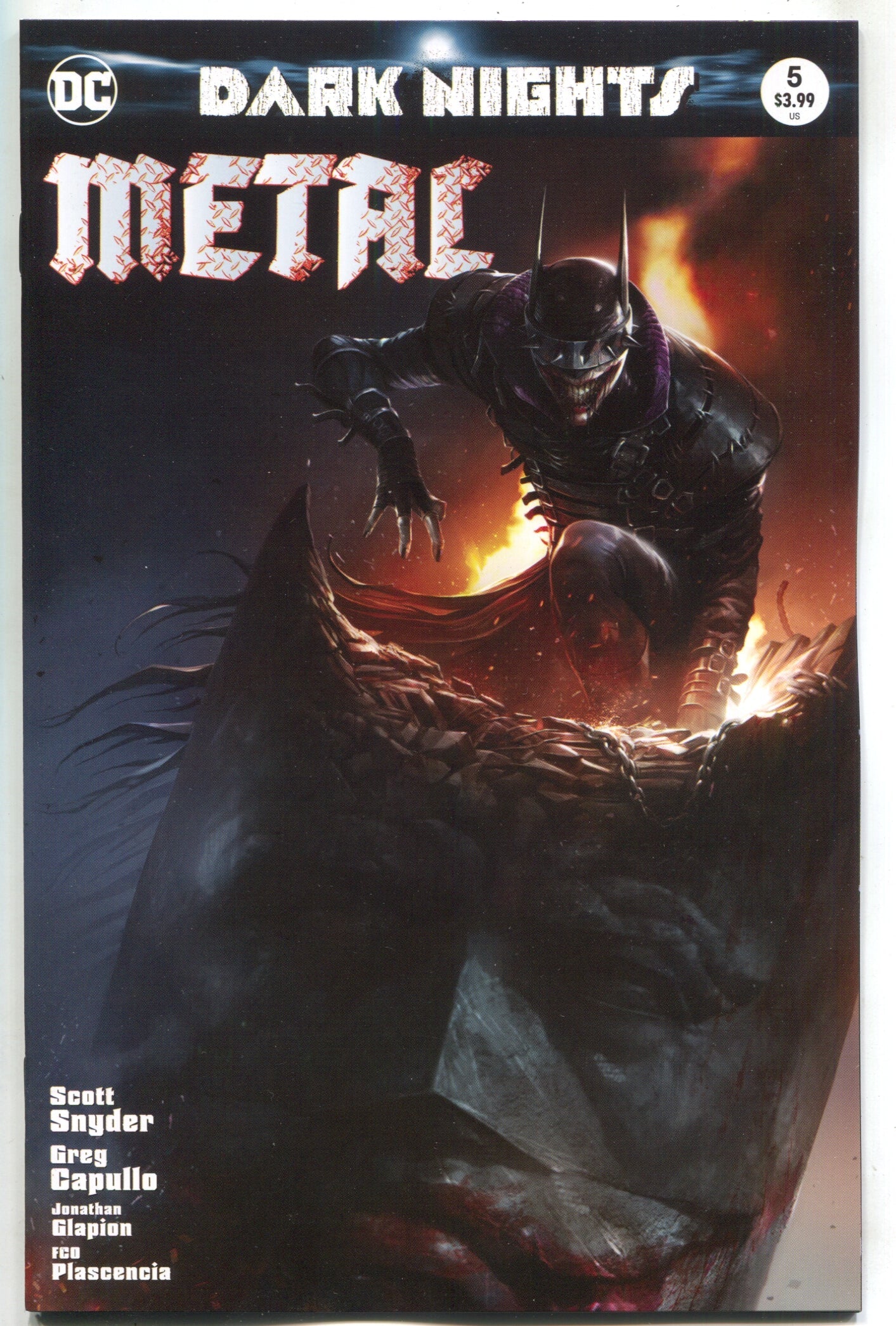 Dark Nights Metal 5 DC 2018 Francesco Mattina Variant Batman Who Laughs Joker