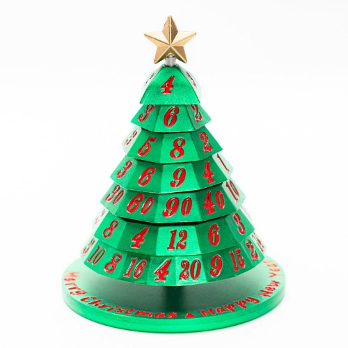 Aluminium-Weihnachtsbaum-7-Würfel-Set – Wählen Sie eine Farbe