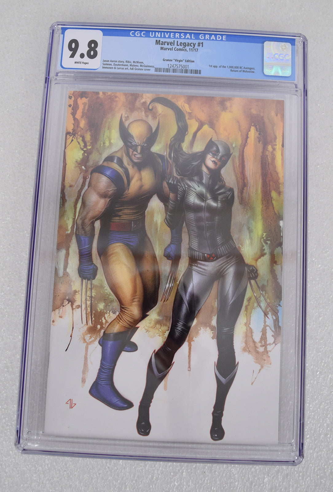 Marvel Legacy 1 2017 NM Adi Granov Variant Wolverine X-23