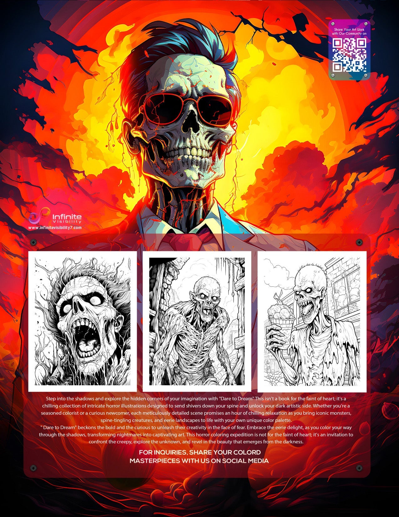 Dare to Dream: Beautiful Horror Coloring Book PDF