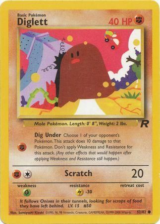 PCG: 052/082 Team Rocket, Diglett