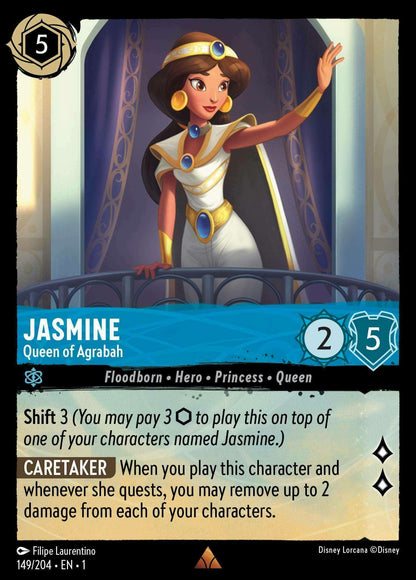 Disney Lorcana: TFC, 149/204 Jasmine (Queen of Agrabah) (R)