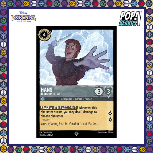 Disney Lorcana: TFC, 180/204 Hans (Thirteenth in Line) (SR)