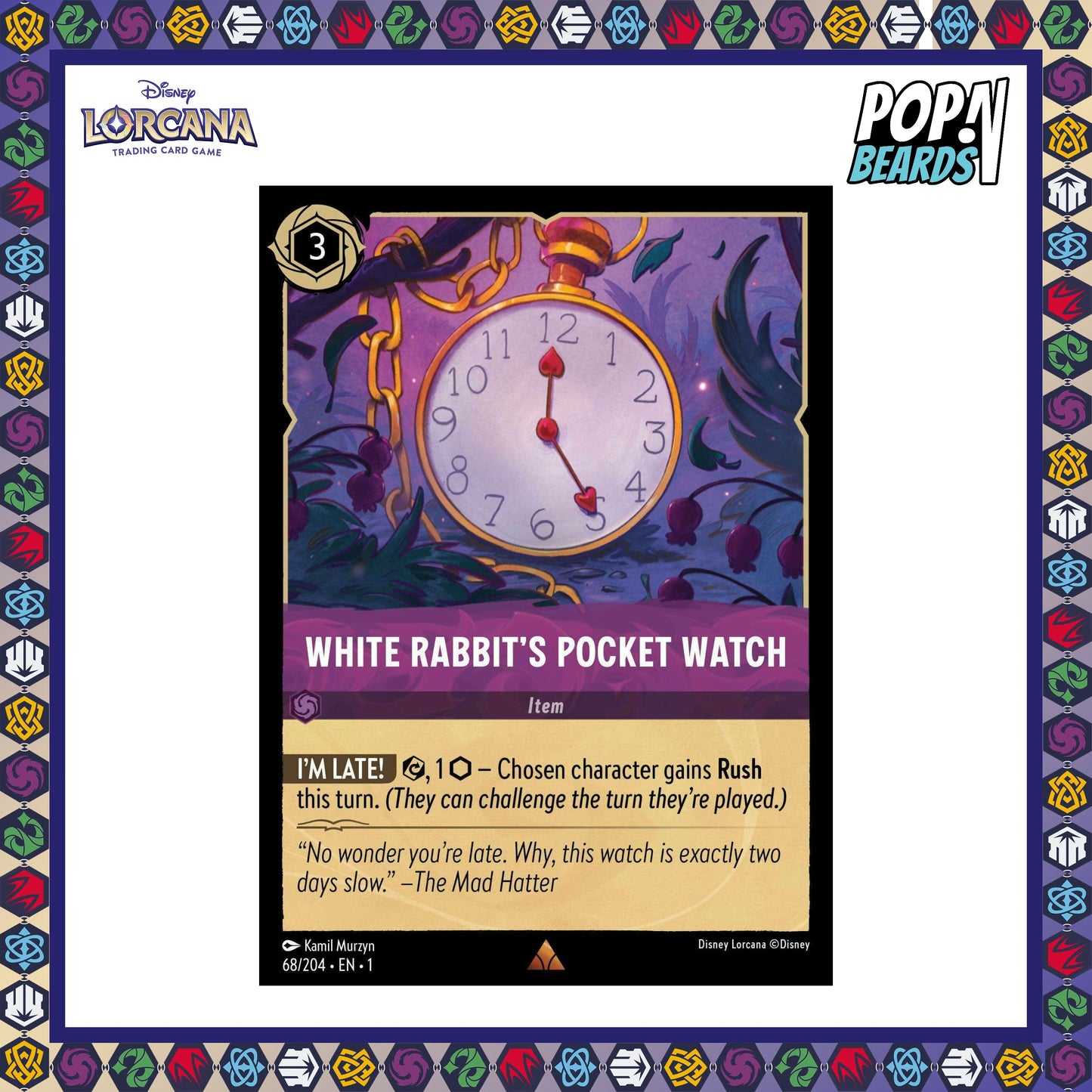 Disney Lorcana: TFC, 68/204 White Rabbit's Pocket Watch (R)
