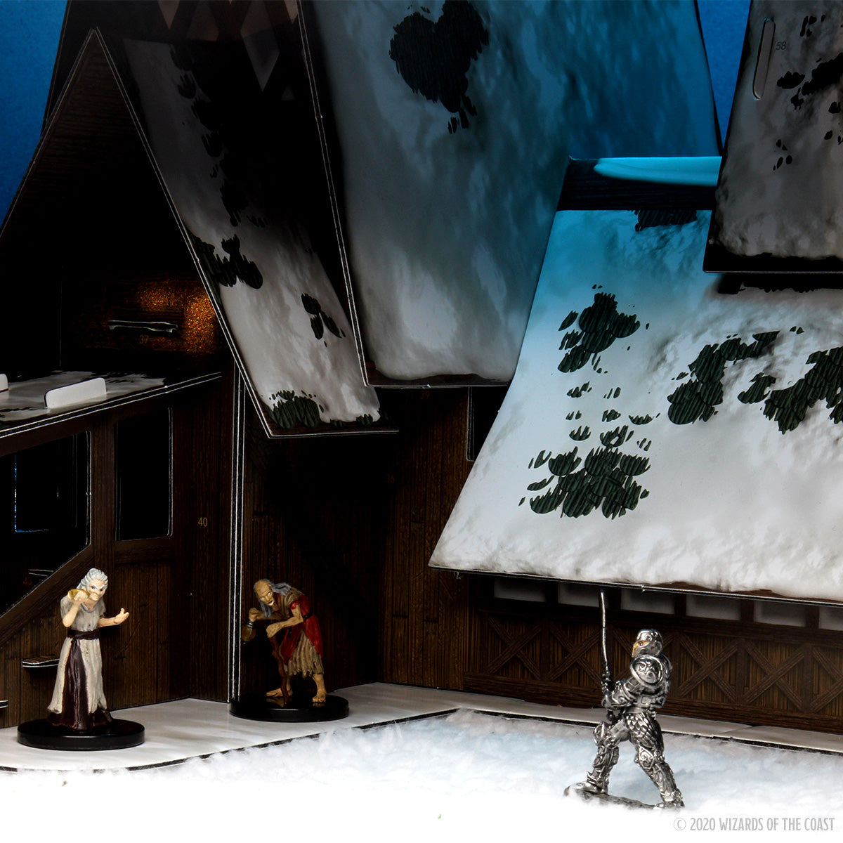 D&D: Icons of the Realms - Icewind Dale: Rime of the Frostmaiden - The Lodge Papercraft Set