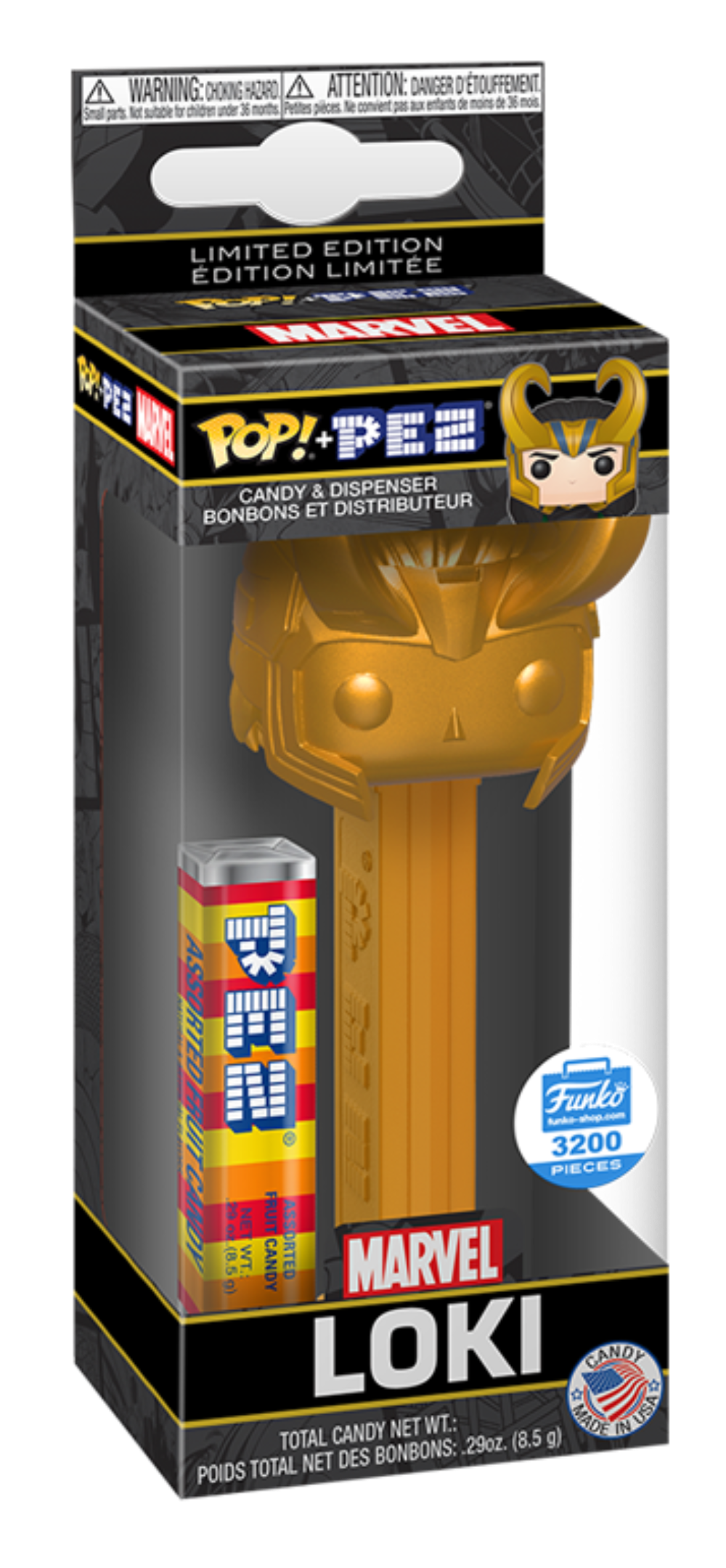 POP! PEZ: Marvel, Loki (GLD) (3,200 PCS) Exclusive