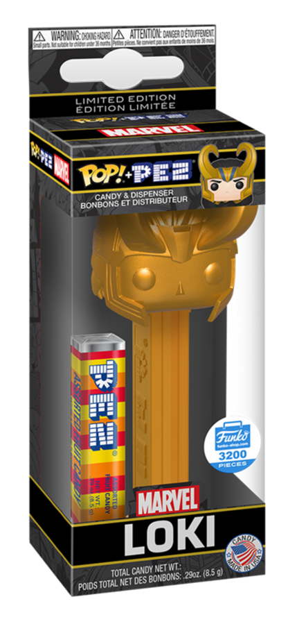 POP! PEZ: Marvel, Loki (GLD) (3,200 PCS) Exclusive