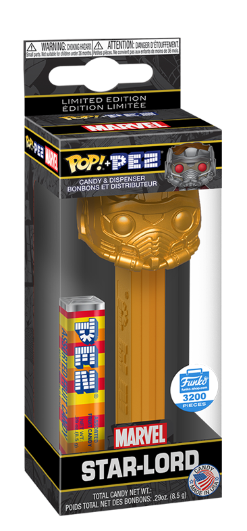 POP! PEZ: Marvel, Star-Lord (GLD) (3,200 PCS) Exclusive