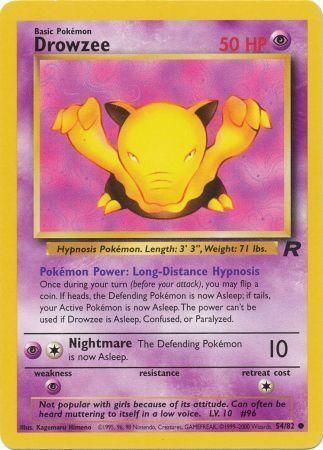 PCG: 054/082 Team Rocket, Drowzee