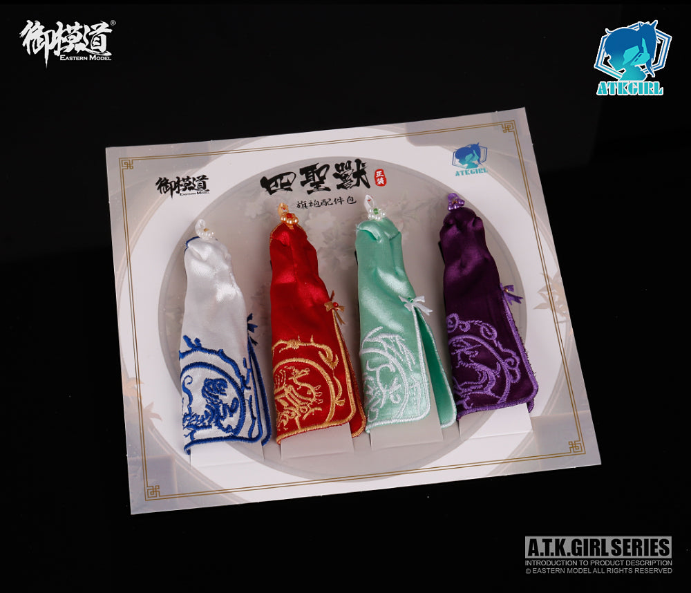 EASTERN MODEL A.T.K.GIRL THE FOUR HOLY BEAST CHINA MANDARIN DRESS OPTION PACK Model Kit