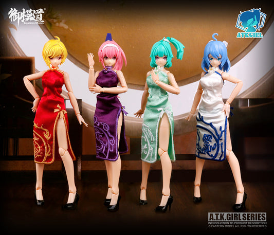 EASTERN MODEL A.T.K.GIRL THE FOUR HOLY BEAST CHINA MANDARIN DRESS OPTION PACK Model Kit