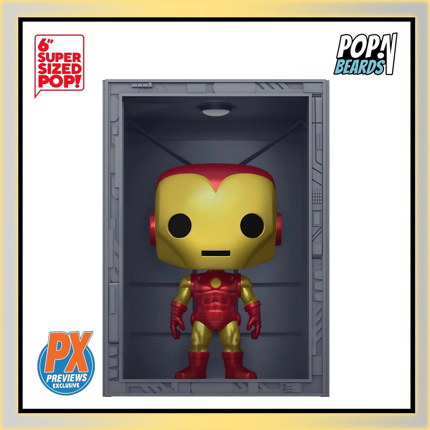 POP! Deluxe (Super): 1036 Hall of Armor, Iron Man Model 4 Exclusive