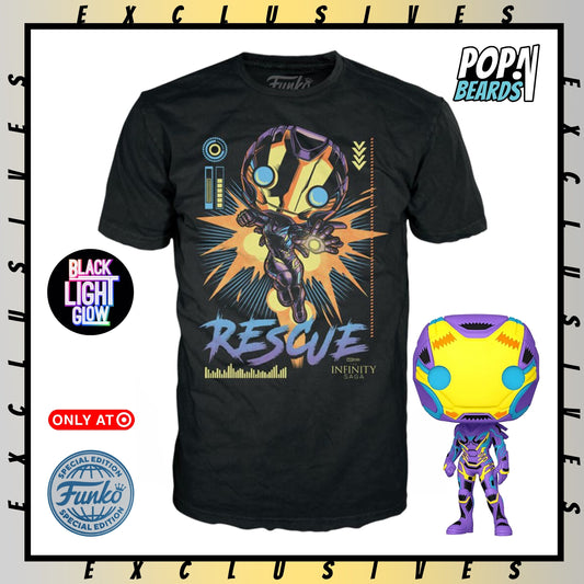 POP! Tees: Marvel, Rescue (BL) Figure & Tee Exclusive