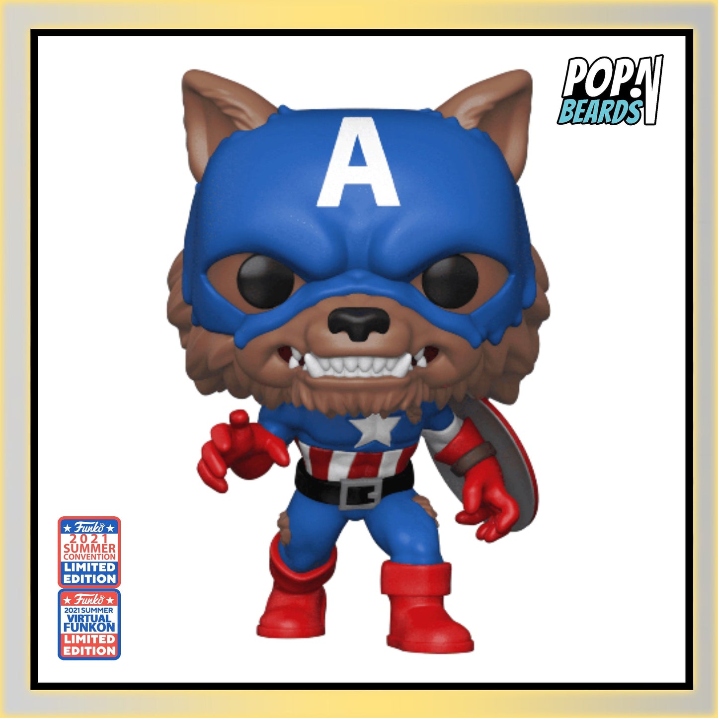 POP! Marvel: 882 Marvel, Capwolf Exclusive