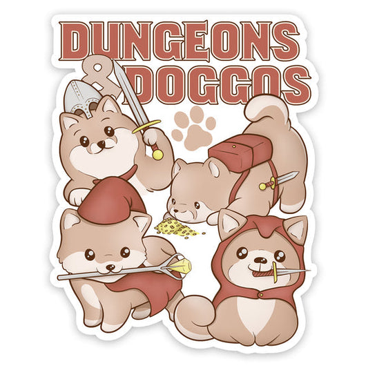 Forged Gaming: Sticker - Die Cut Vinyl - Waterproof - 3.5" - Dungeons & Doggos