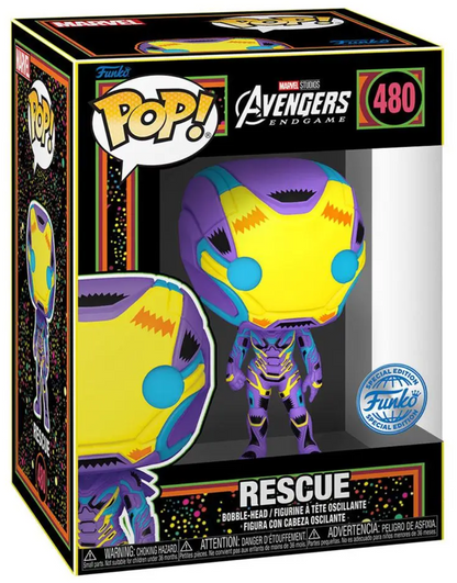 POP! Tees: Marvel, Rescue (BL) Figure & Tee Exclusive