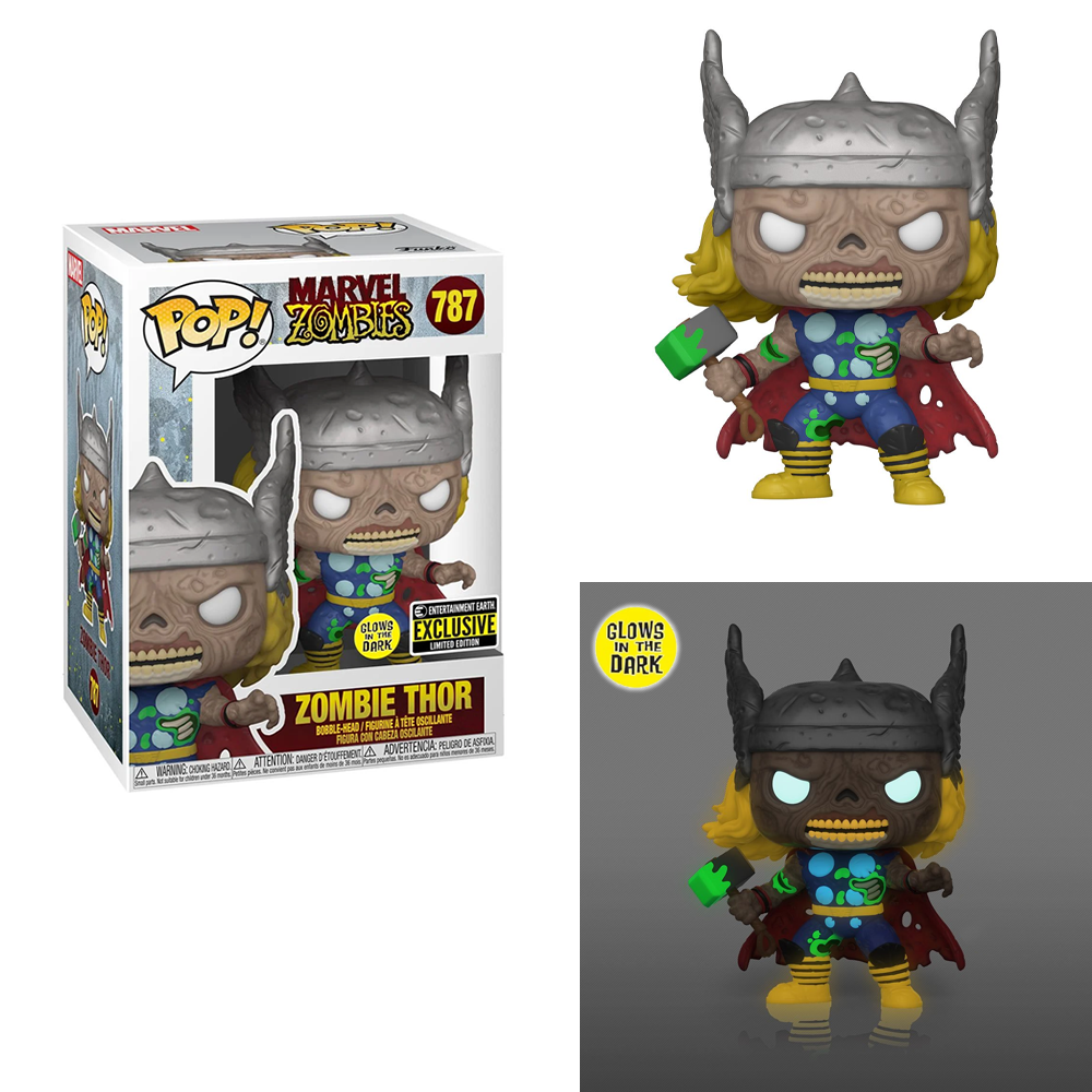 Funko POP! Marvel Zombies - Zombie Thor (Glow in the Dark) Vinyl Figure Entertainment Earth Exclusive