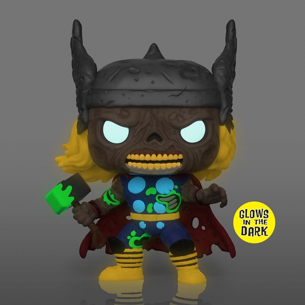 Funko POP! Marvel Zombies - Zombie Thor (Glow in the Dark) Vinyl Figure Entertainment Earth Exclusive