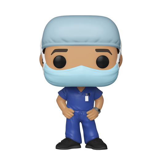 Funko POP! Heroes: Front Line Workers - Male (Blue Scrub) Vinyl Figure