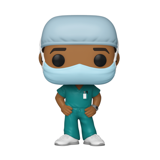 Funko POP! Heroes: Front Line Workers - Male (Green Scrub) Vinyl Figure