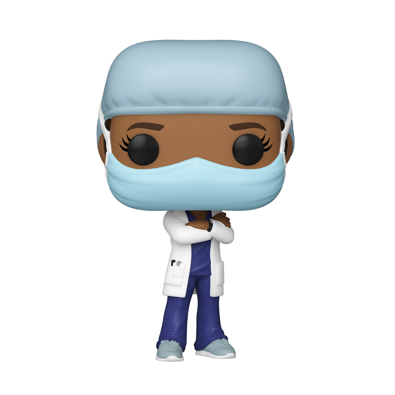 Funko POP! Heroes: Front Line Workers - Female (Blue Scrub with Coat) Vinyl Figure