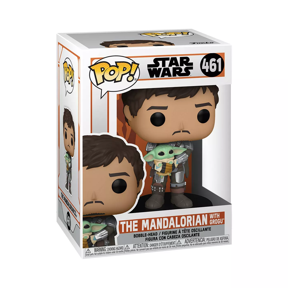 Funko POP! Star Wars: The Mandalorian - The Mandalorian with Grogu Vinyl Figure #461