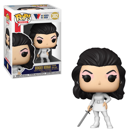 Funko POP! Wonder Woman 80th - Wonder Woman (Ultra Mod Secret Agent 1968) Vinyl Figure #382