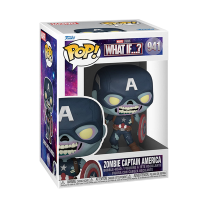 Funko POP! Marvel: What If - Zombie Captain America Vinyl Figure #941