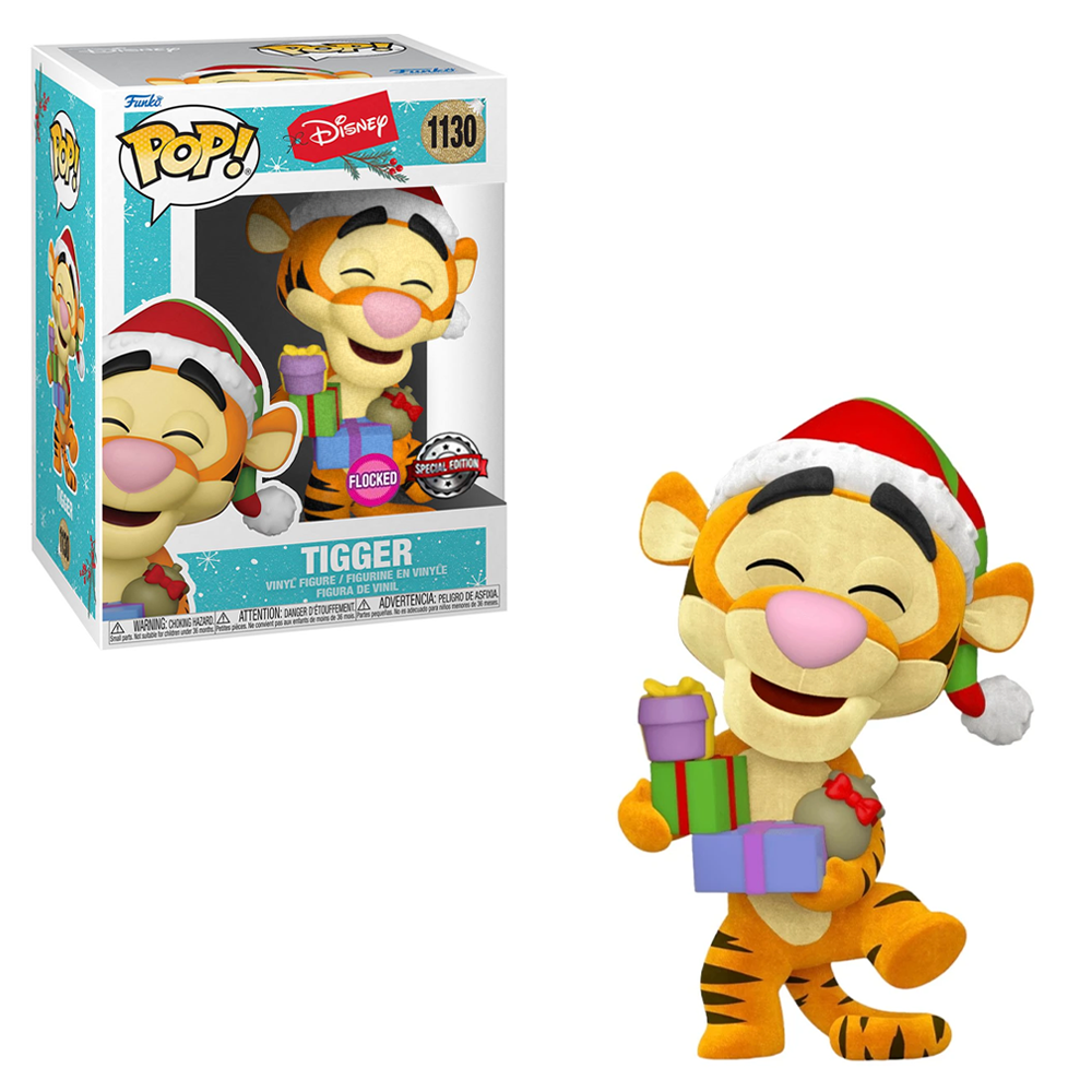 Funko POP! Disney: Holiday - Tigger (Flocked) Vinyl Figure #1130 Special Edition Exclusive