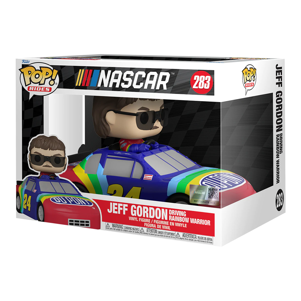 Funko POP! Ride: NASCAR - Jeff Gordon (Rainbow Warrior) Vinyl Figure