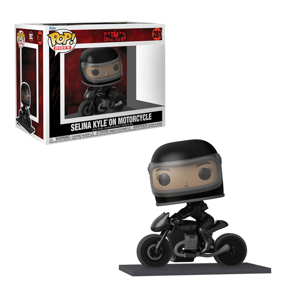 Funko POP! Rides: The Batman - Selina Kyle on Motorcycle Vinyl Figure #281