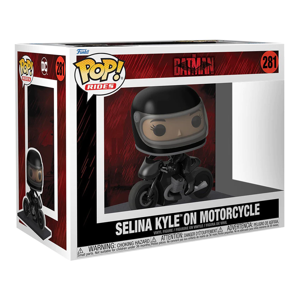 Funko POP! Rides: The Batman - Selina Kyle on Motorcycle Vinyl Figure #281