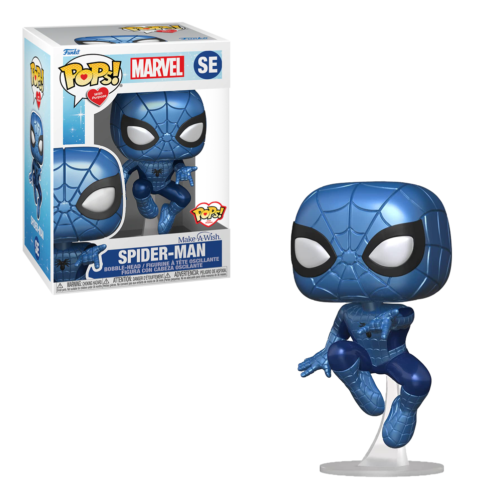 Funko POP! Make A Wish - Spider-Man (Metallic) Vinyl Figure