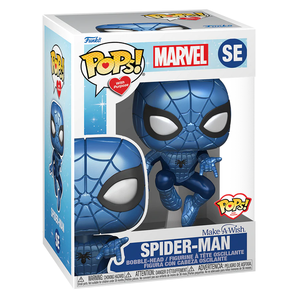 Funko POP! Make A Wish - Spider-Man (Metallic) Vinyl Figure