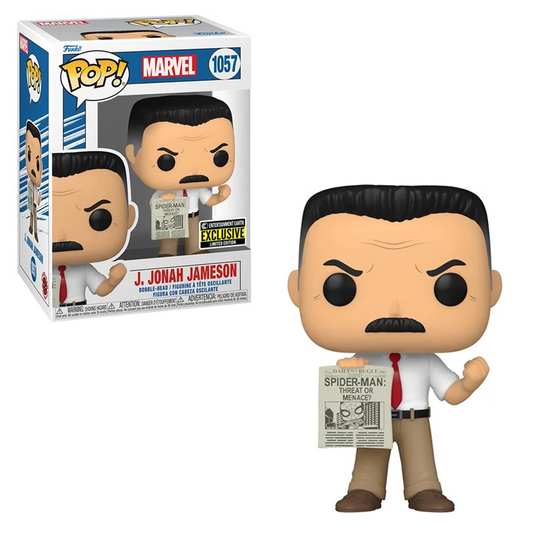 Funko POP! Spider-Man - J. Jonah Jameson Vinyl Figure #1057 Entertainment Earth Exclusive