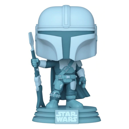 Funko POP! The Mandalorian - The Mandalorian Hologram (Glow in the Dark) Vinyl Figure #345 Entertainment Earth Exclusive