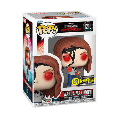 Funko Pop! Marvel: Doctor Strange in the Multiverse of Madness! - Wanda Maximoff Earth-838 Glow-in-the-dark #1216 Entertainment Earth Exclusive