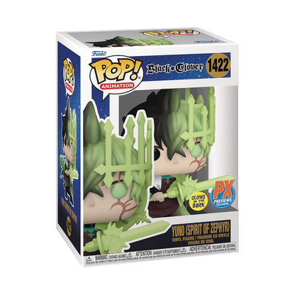 Funko Pop! Animation: Black Clover - Yuno Spirit of Zephyr Glow-in-The-Dark PX Exclusive