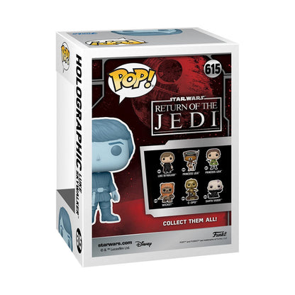 Funko Pop! Star Wars Return of the Jedi 40th - Holographic Luke Skywalker Glow-in-the-Dark Entertainment Earth Exclusive