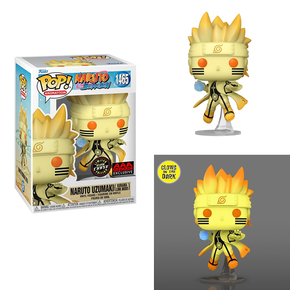 Funko POP! Naruto Shippuden - Naruto Uzumaki  (Kurama Link Mode) Vinyl Figure #1465 AAA Anime Exclusive