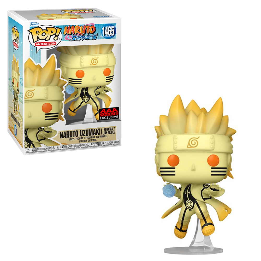 Funko POP! Naruto Shippuden - Naruto Uzumaki  (Kurama Link Mode) Vinyl Figure #1465 AAA Anime Exclusive